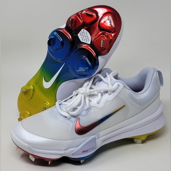 Nike Force Zoom Trout 9 Pro Metal Men's Size 7 Baseball Cleats FB2907-106 New - Picture 1 of 10